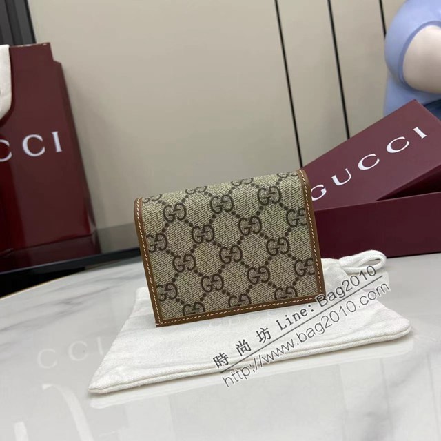 Gucci專櫃古馳最新款Horsebit 1955系列卡包零錢包卡夾 jh2888型號：621887